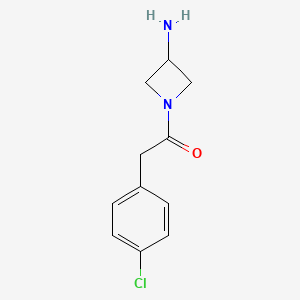1-(3-Aminoazetidin-1-yl)-2-(4-chlorophenyl)ethan-1-one