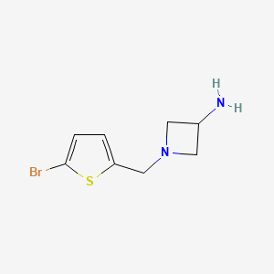 1-[(5-Bromothiophen-2-yl)methyl]azetidin-3-amine
