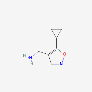 (5-Cyclopropyl-1,2-oxazol-4-yl)methanamine