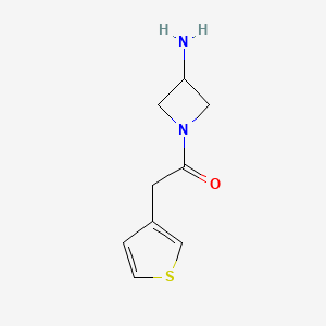 1-(3-Aminoazetidin-1-yl)-2-(thiophen-3-yl)ethan-1-one