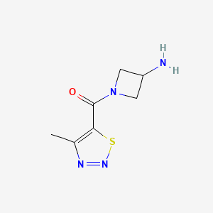 1-(4-Methyl-1,2,3-thiadiazole-5-carbonyl)azetidin-3-amine