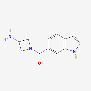 1-(1H-indole-6-carbonyl)azetidin-3-amine