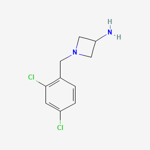 1-[(2,4-Dichlorophenyl)methyl]azetidin-3-amine