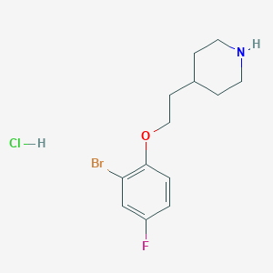 4-[2-(2-Bromo-4-fluorophenoxy)ethyl]piperidine hydrochloride