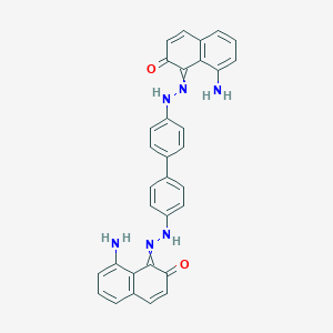 1,1'-[[1,1'-Biphenyl]-4,4'-diyldi(hydrazin-2-yl-1-ylidene)]bis(8-aminonaphthalen-2(1H)-one)