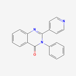 4(3H)-Quinazolinone, 3-phenyl-2-(4-pyridyl)-