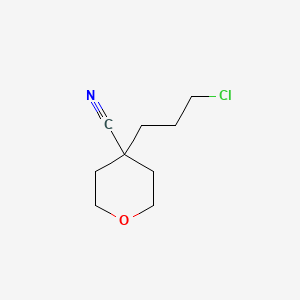 4-(3-Chloropropyl)oxane-4-carbonitrile