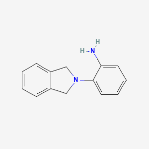 molecular formula C14H14N2 B1466642 2-(2,3-dihydro-1H-isoindol-2-yl)aniline CAS No. 95493-26-8