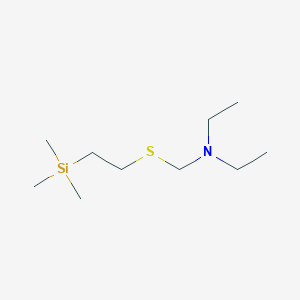 N-Ethyl-N-({[2-(trimethylsilyl)ethyl]sulfanyl}methyl)ethanamine