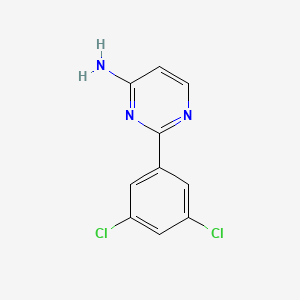 molecular formula C10H7Cl2N3 B1466643 2-(3,5-Dichlorophenyl)pyrimidin-4-amine CAS No. 1250614-91-5