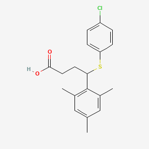 4-(4-Chlorophenylthio)-4-(2,4,6-trimethylphenyl)butyric acid