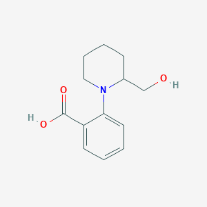 2-(2-(Hydroxymethyl)piperidin-1-yl)benzoic acid