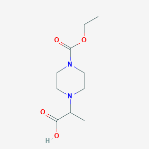 2-[4-(Ethoxycarbonyl)piperazin-1-yl]propanoic acid