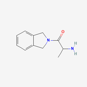 molecular formula C11H14N2O B1466662 2-amino-1-(2,3-dihydro-1H-isoindol-2-yl)propan-1-one CAS No. 1341729-34-7