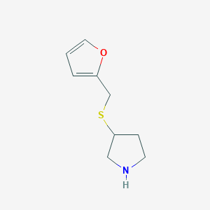 molecular formula C9H13NOS B1466664 3-[(2-Furylmethyl)thio]pyrrolidine CAS No. 1250753-13-9