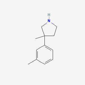 3-Methyl-3-(3-methylphenyl)pyrrolidine