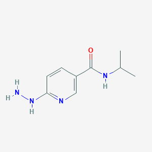molecular formula C9H14N4O B1466673 6-hydrazinyl-N-(propan-2-yl)pyridine-3-carboxamide CAS No. 1250620-50-8