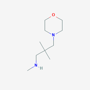 molecular formula C10H22N2O B1466674 [2,2-Dimethyl-3-(morpholin-4-yl)propyl](methyl)amine CAS No. 1249482-01-6