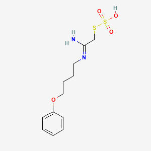 Methanethiol, N-(4-phenoxybutyl)amidino-, hydrogen thiosulfate