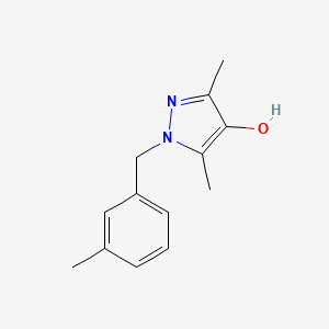 molecular formula C13H16N2O B1466693 3,5-Dimethyl-1-(3-methylbenzyl)-1H-pyrazol-4-ol CAS No. 1480222-94-3