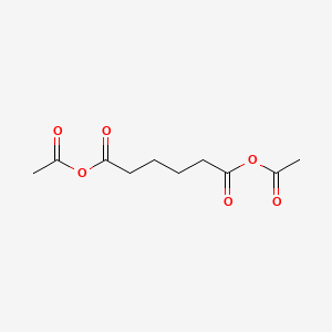 Hexanedioic acid, dianhydride with acetic acid