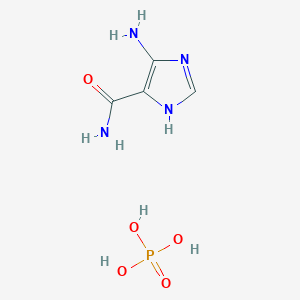 4-amino-1H-imidazole-5-carboxamide;phosphoric acid