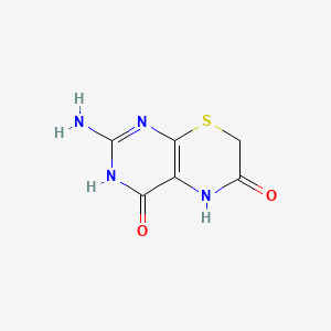 4H-Pyrimido(4,5-b)(1,4)thiazine-4,6(7H)-dione, 1,5-dihydro-2-amino-