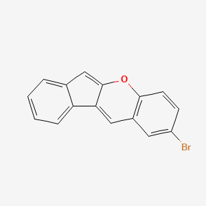 Benz[b]indeno[1,2-e]pyran, 2-bromo-