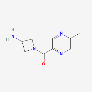 molecular formula C9H12N4O B1466710 1-(5-Methylpyrazine-2-carbonyl)azetidin-3-amine CAS No. 1481104-50-0