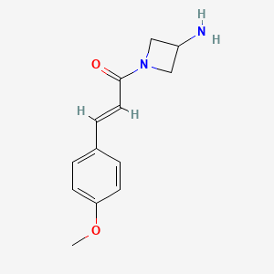 molecular formula C13H16N2O2 B1466711 (2E)-1-(3-aminoazetidin-1-yl)-3-(4-methoxyphenyl)prop-2-en-1-one CAS No. 1562627-65-9