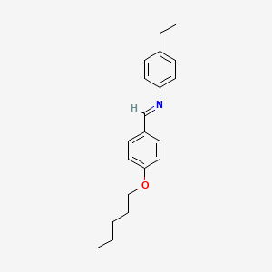 Benzenamine, 4-ethyl-N-[[4-(pentyloxy)phenyl]methylene]-