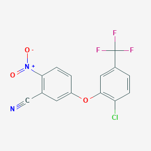 5-[2-Chloro-5-(trifluoromethyl)phenoxy]-2-nitrobenzonitrile