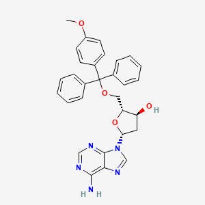 Adenosine, 2'-deoxy-5'-O-[(4-methoxyphenyl)diphenylmethyl]-