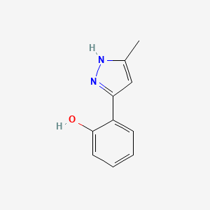 6-(5-Methyl-1,2-dihydro-3H-pyrazol-3-ylidene)cyclohexa-2,4-dien-1-one