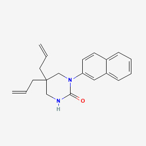 Tetrahydro-5,5-di-2-propenyl-1-(2-naphthalenyl)-2(1H)-pyrimidinone