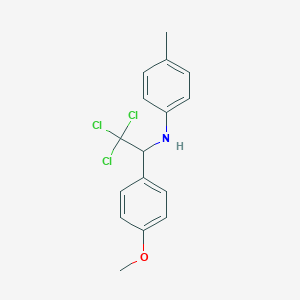 4-methyl-N-[2,2,2-trichloro-1-(4-methoxyphenyl)ethyl]aniline