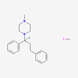 1-(1,3-Diphenylpropyl)-4-methylpiperazine;iodomethane