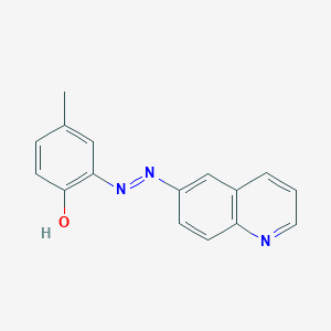 4-Methyl-6-[2-(quinolin-6-yl)hydrazinylidene]cyclohexa-2,4-dien-1-one