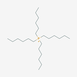 molecular formula C24H52P+ B14667186 Phosphonium, tetrahexyl- CAS No. 45286-86-0