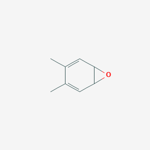 molecular formula C8H10O B14667192 3,4-Dimethyl-7-oxabicyclo[4.1.0]hepta-2,4-diene CAS No. 38261-63-1