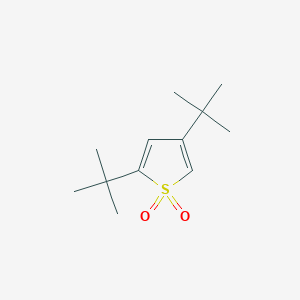 molecular formula C12H20O2S B14667217 Thiophene, 2,4-bis(1,1-dimethylethyl)-, 1,1-dioxide CAS No. 50590-80-2