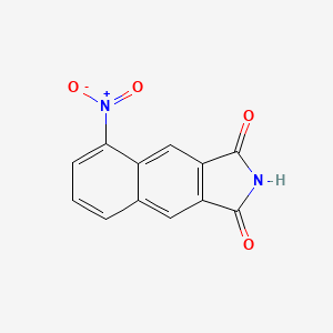 molecular formula C12H6N2O4 B14667232 5-Nitro-1H-benzo[f]isoindole-1,3(2H)-dione CAS No. 35945-36-9