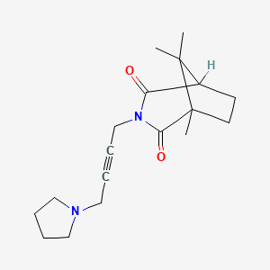 3-(4-(1-Pyrrolidinyl)-2-butynyl)-1,8,8-trimethyl-3-azabicyclo(3.2.1)octane-2,4-dione