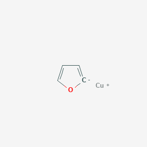 molecular formula C4H3CuO B14667283 copper(1+);2H-furan-2-ide CAS No. 39838-95-4