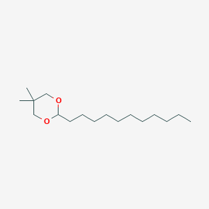 molecular formula C17H34O2 B14667292 5,5-Dimethyl-2-undecyl-1,3-dioxane CAS No. 38216-79-4