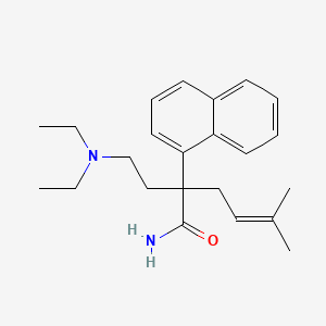 Acetamide, 2-(diethylaminoethyl)-2-(3-methyl-2-butenyl)-2-(1-naphthyl)-