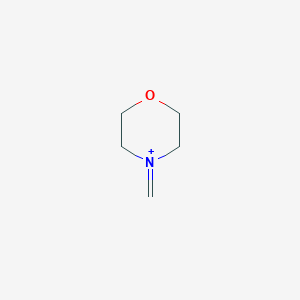 molecular formula C5H10NO+ B14667311 Morpholinium, 4-methylene- CAS No. 45508-78-9