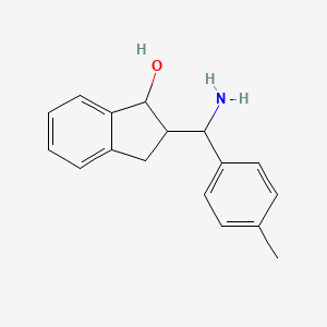 molecular formula C17H19NO B14667318 2-(alpha-Amino-p-methylbenzyl)-1-indanol CAS No. 36228-77-0