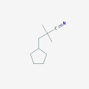 3-Cyclopentyl-2,2-dimethylpropanenitrile