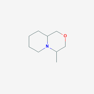 molecular formula C9H17NO B14667358 4-Methyloctahydropyrido[2,1-c][1,4]oxazine CAS No. 38711-94-3